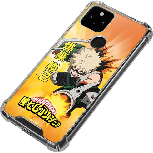 My Hero Academia Katsuki Bakugo Season 4 Google Pixel 5 Clear Case